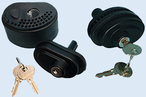 3 Pack Keyed Black Trigger Locks